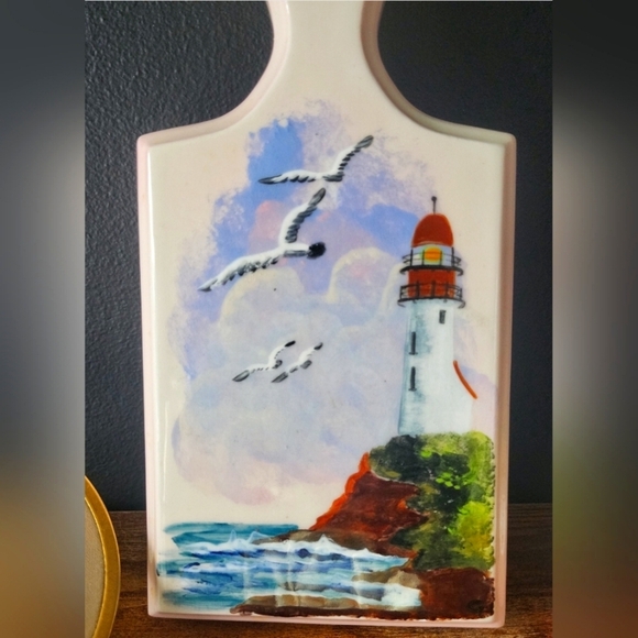 Hand-painted Lighthouse Cutting Board - Picture 3 of 4